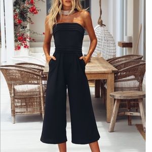 Strapless Black Jumpsuit from Hello Molly